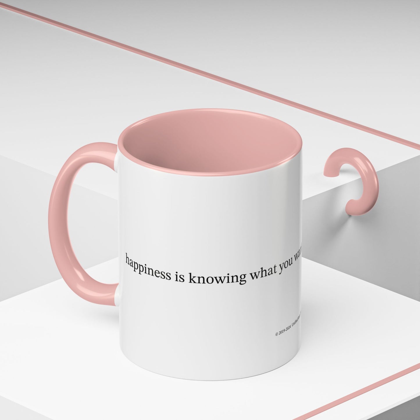 Happiness is... (Accent Coffee Mug)