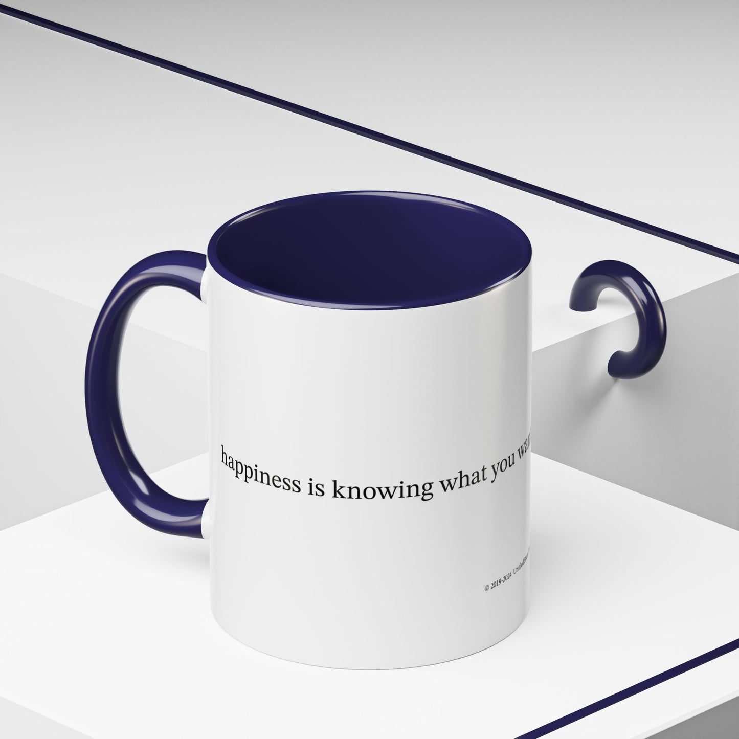 Happiness is... (Accent Coffee Mug)