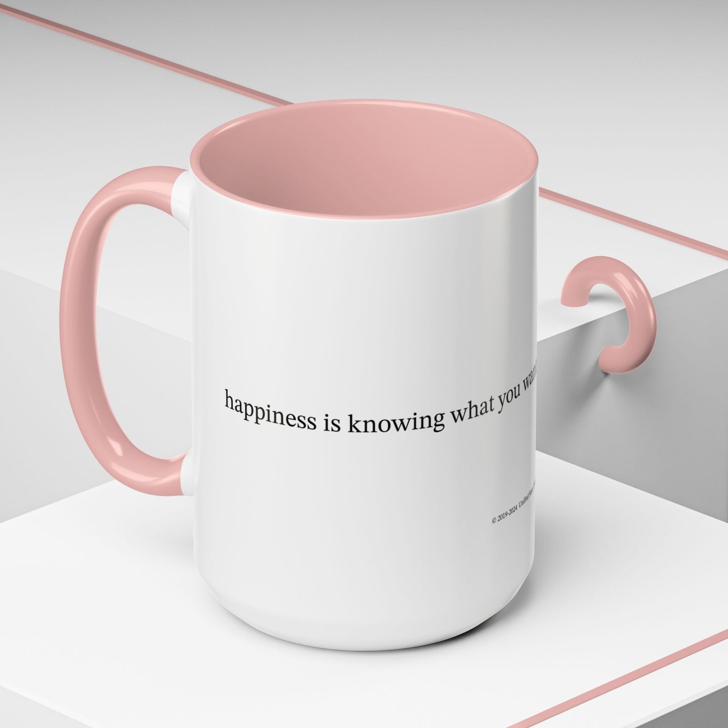 Happiness is... (Accent Coffee Mug)