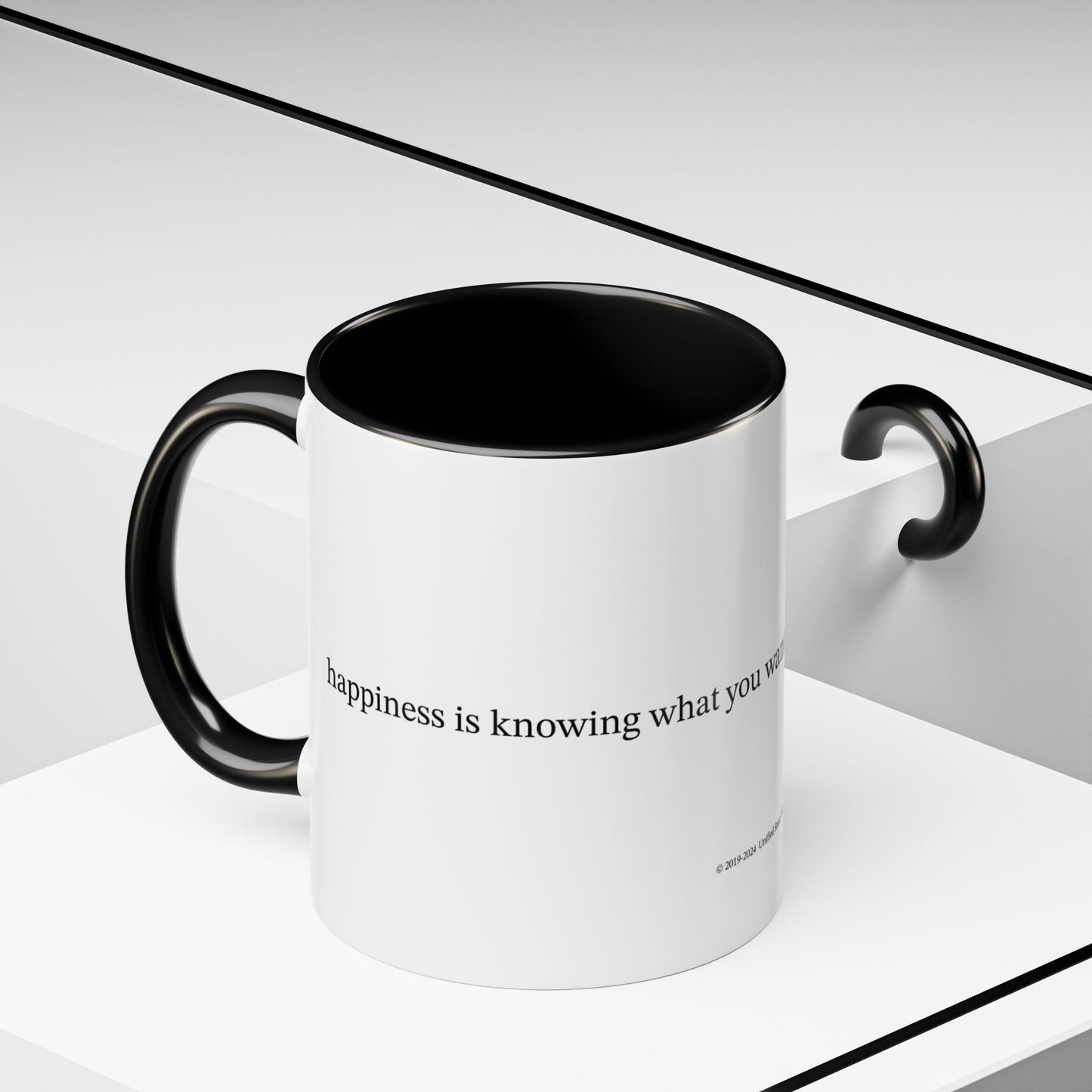 Happiness is... (Accent Coffee Mug)