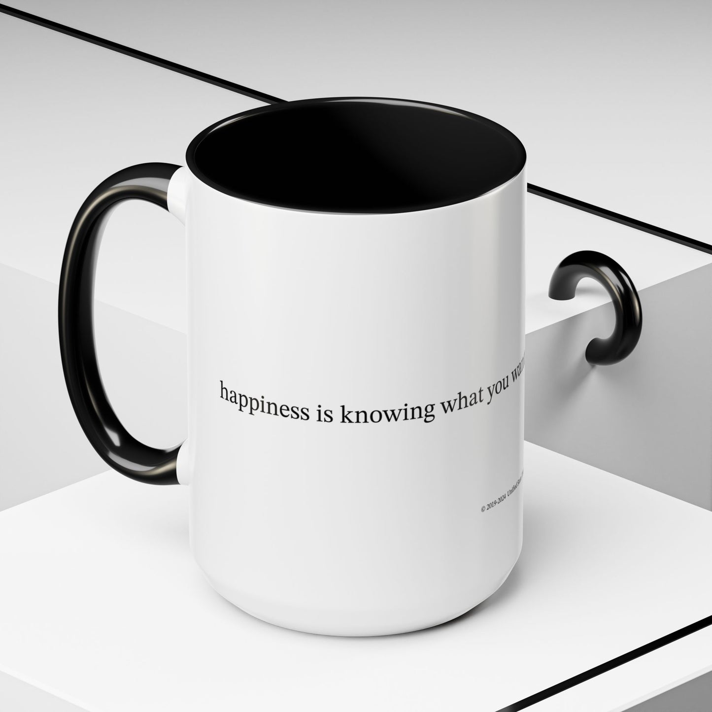 Happiness is... (Accent Coffee Mug)