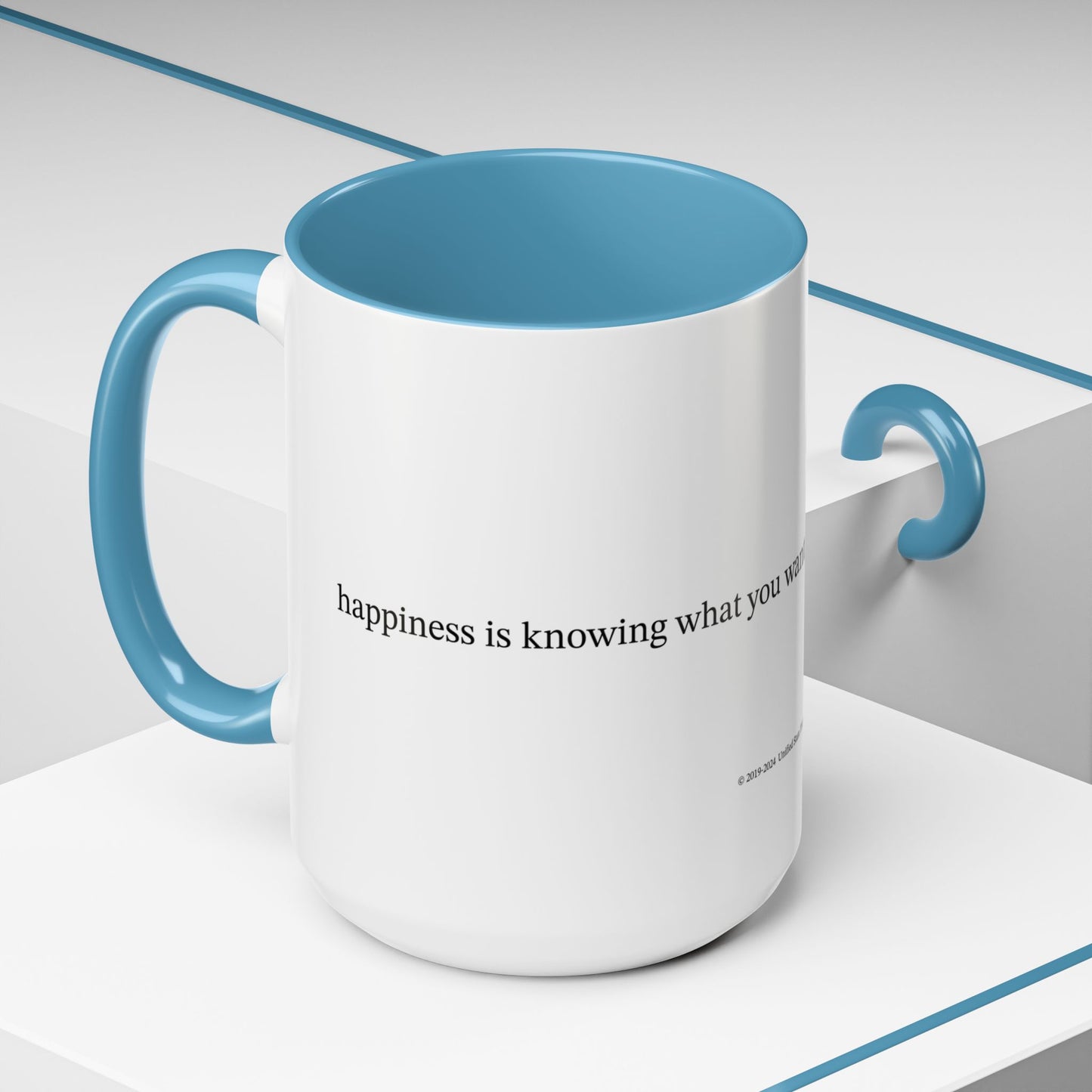 Happiness is... (Accent Coffee Mug)