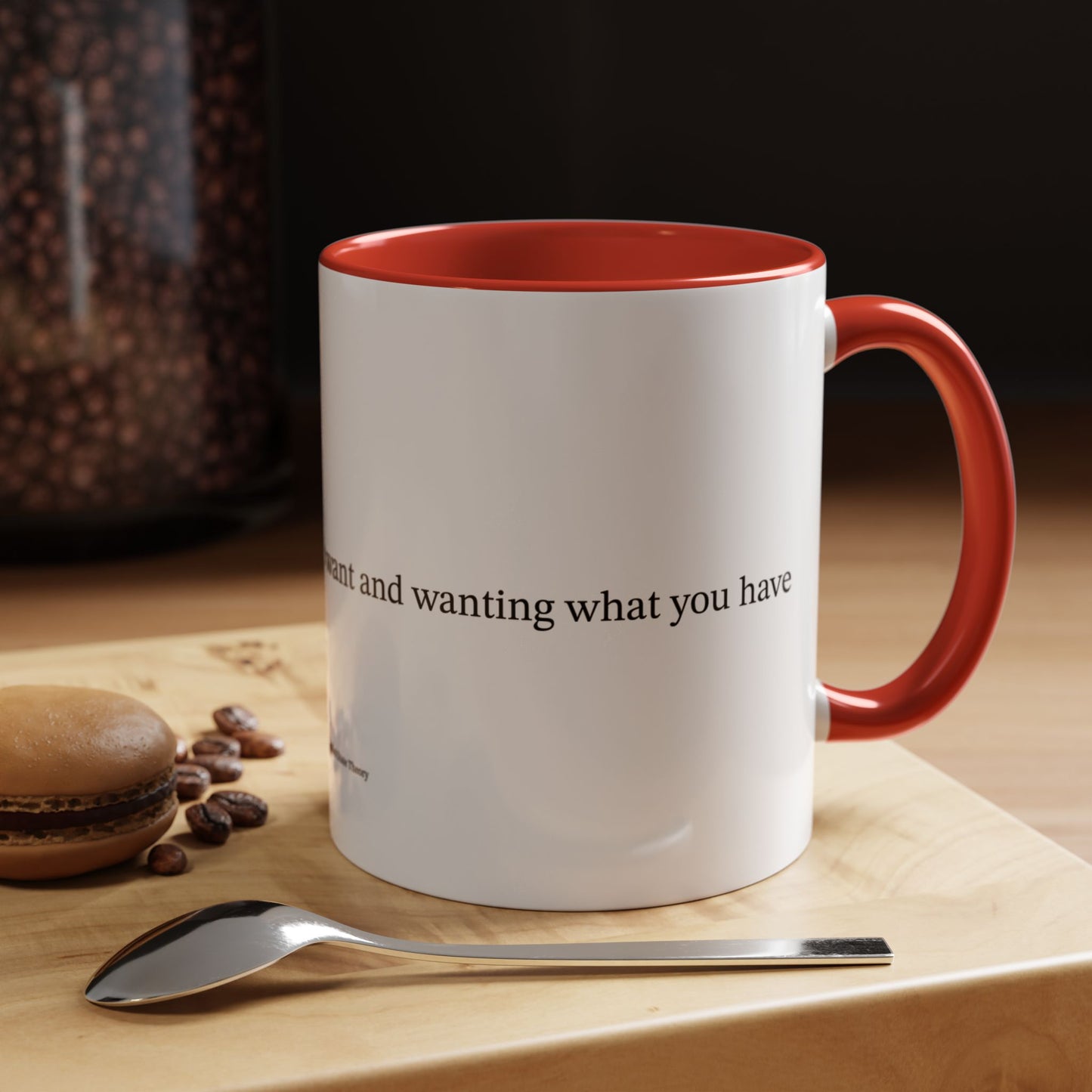 Happiness is... (Accent Coffee Mug)