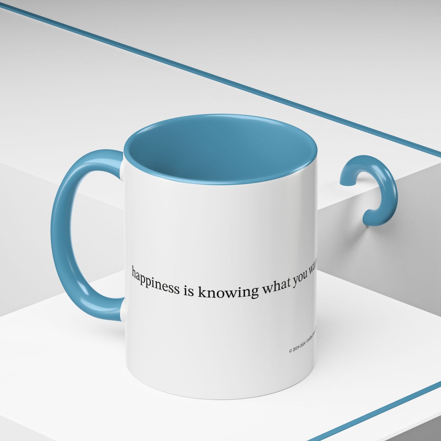 Happiness is... (Accent Coffee Mug)