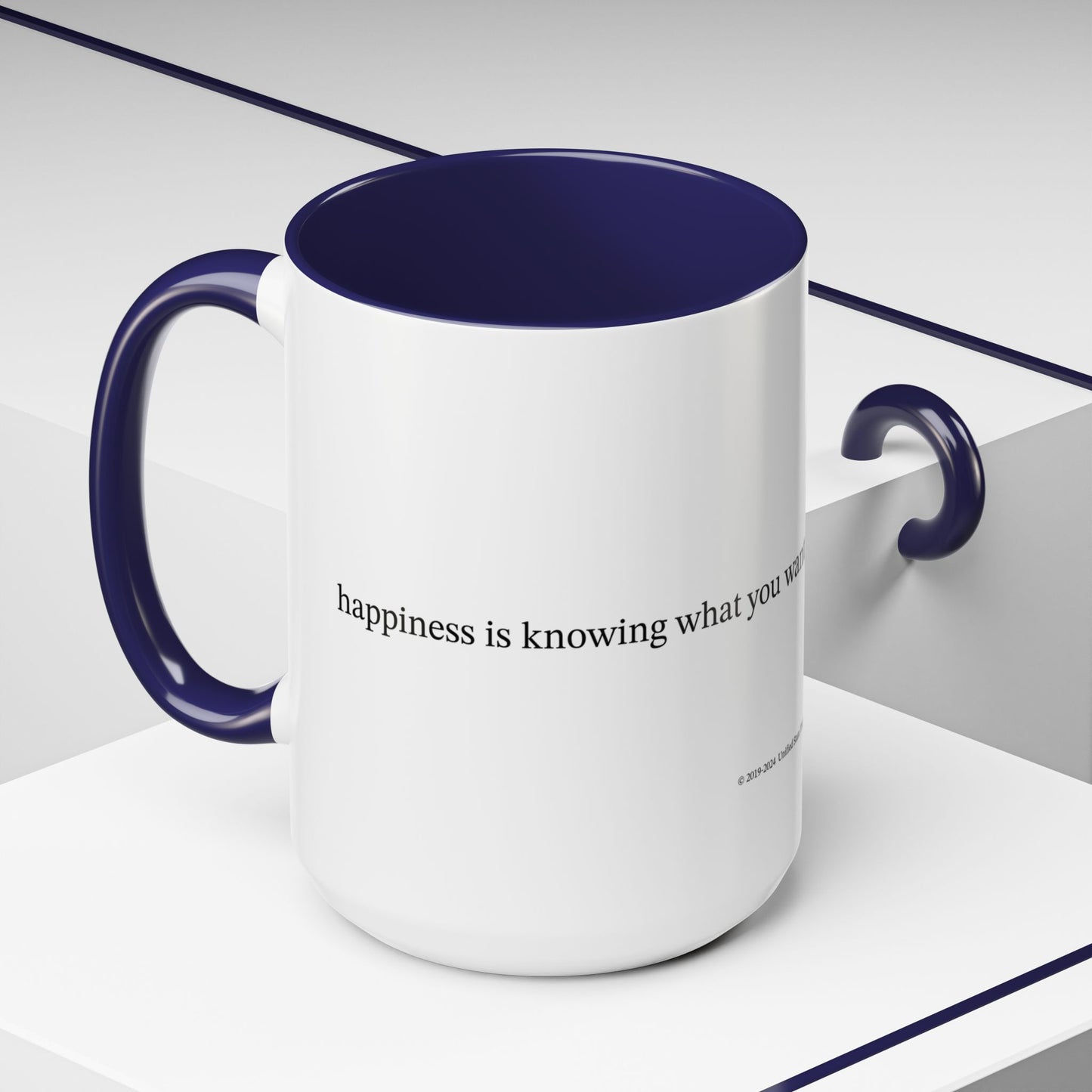 Happiness is... (Accent Coffee Mug)