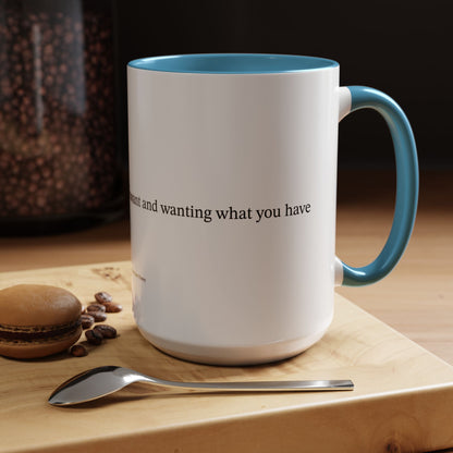 Happiness is... (Accent Coffee Mug)