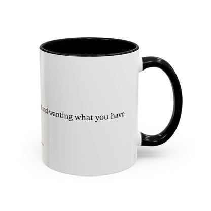 Happiness is... (Accent Coffee Mug)